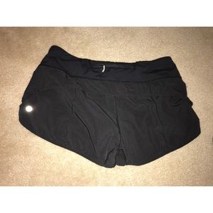 Black lululemon Run: Speed Short